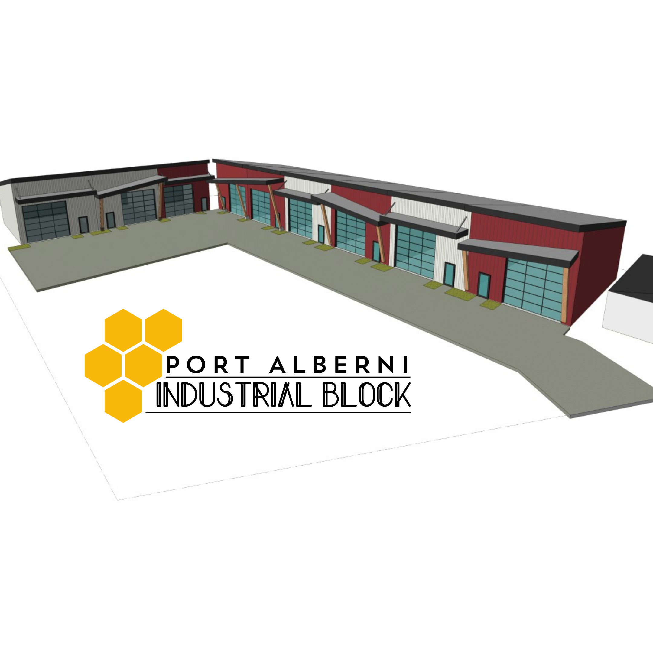 Port Alberni Industrial Block Park Rendering